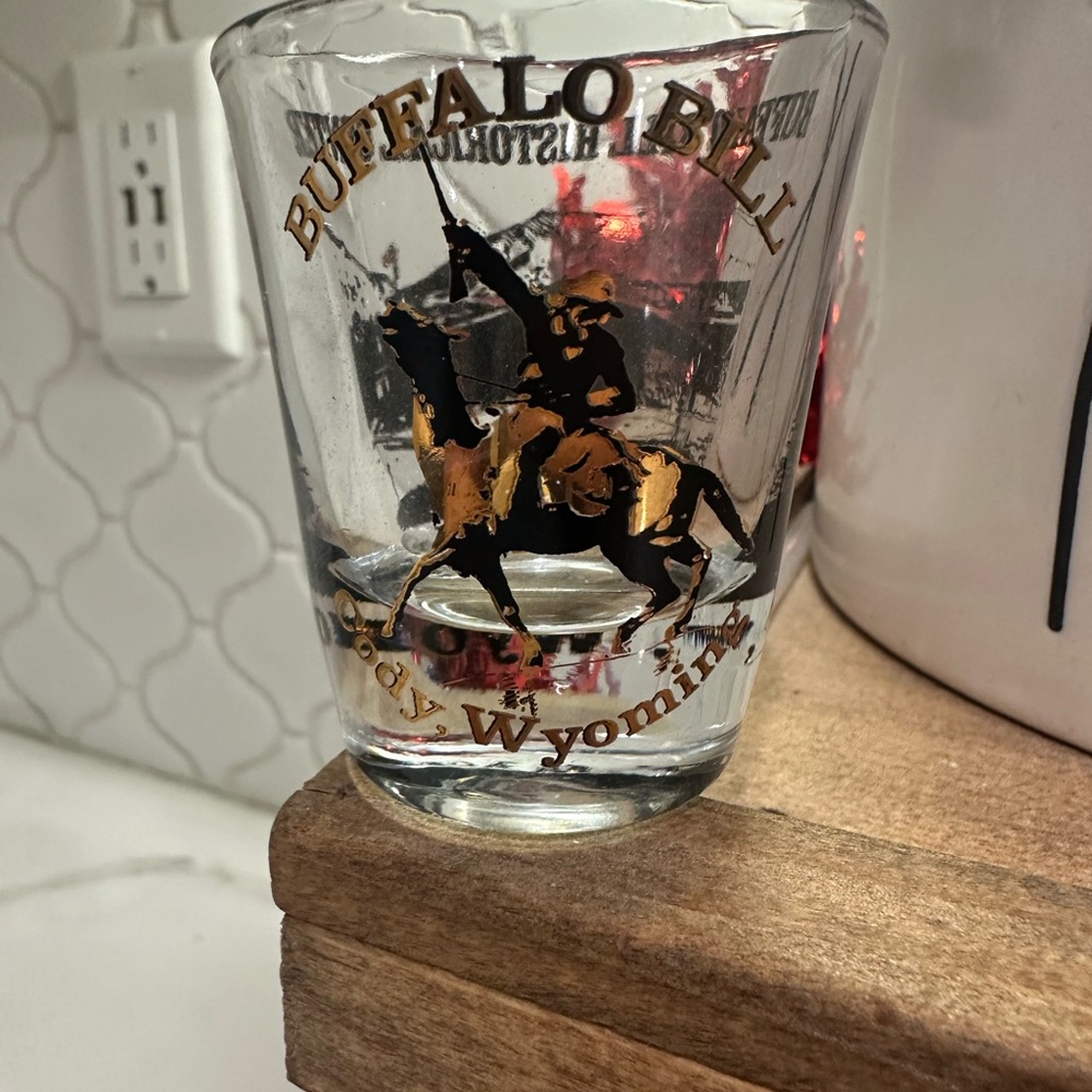Buffalo Bill Cody Wyoming Shot Glass